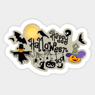 Happy Halloween!!! Boo!!! Sticker